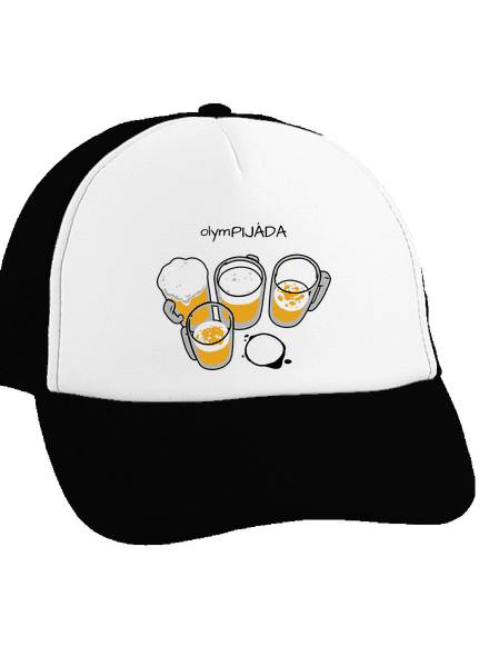 Pijáda kšiltovka truckerka Black cap