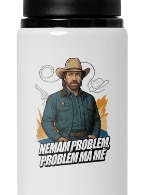 B19: Chuck Norris z Walker, Texas Ranger lahev na vodu White