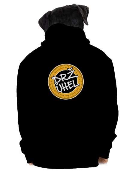 Drž úhel pánská mikina na zip Black