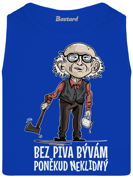 Neklidný bez piva pánské tílko Royal Blue