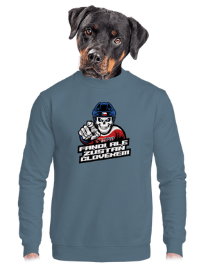 unisex mikina bez kapuce