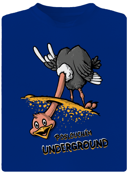 Underground pánské sportovní tričko Royal Blue Mal