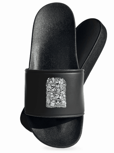 Doodle pantofle Black