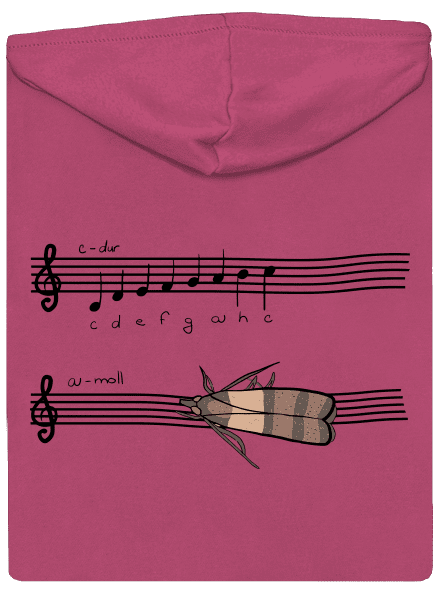 A - moll dámská mikina na zip Magenta