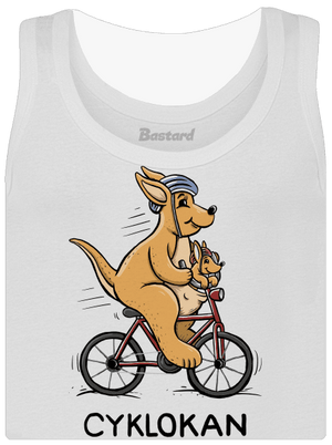 Cyklokan dámské tílko klasické White