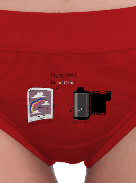 Buď pozitivní dámské kalhotky Red Mal