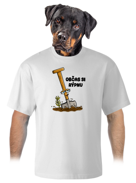 Občas si rýpnu unisex tričko oversized White