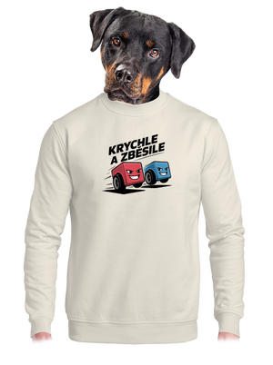 unisex mikina bez kapuce