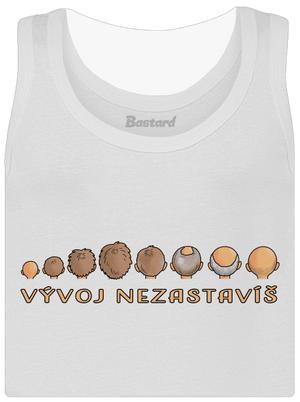 Vývoj nezastavíš dámské tílko klasické White