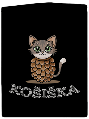 Košiška pánská mikina na zip Black