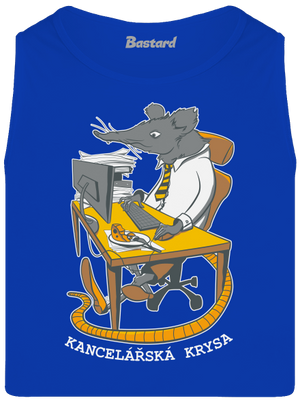 Kancelářská krysa pánské tílko Royal Blue