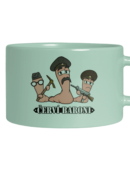 Červí baroni hrnek makronka Mint Macaron