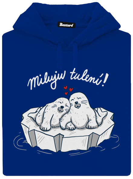 Miluju tulení dámská mikina klokanka Royal Blue Mal