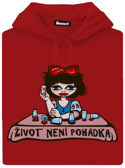 Sněhurka dámská mikina klokanka Red Mal