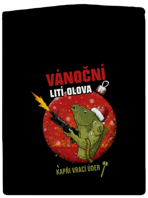 Vánoční lití olova pánská mikina na zip Black