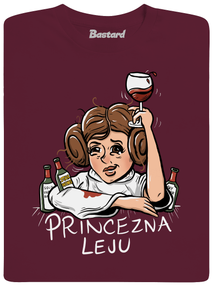 Princezna Leju dětské tričko Burgundy