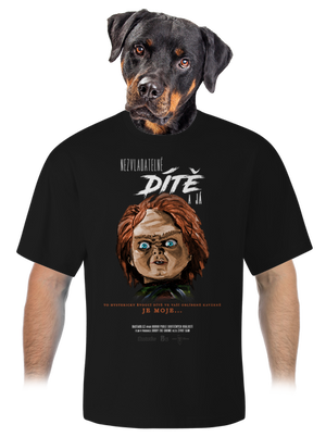 B13: Nezvladatelné dítě unisex tričko oversized Black