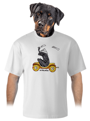 Vetřelníček unisex tričko oversized White