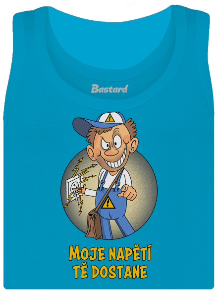 Moje napětí dámské tílko klasické Blue Atol