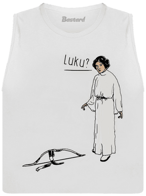 Luke a Leia dámské tílko volné White