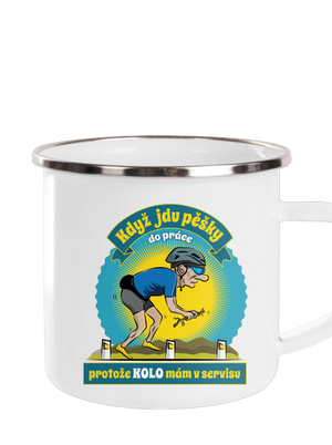 Závislost na kole plecháček White