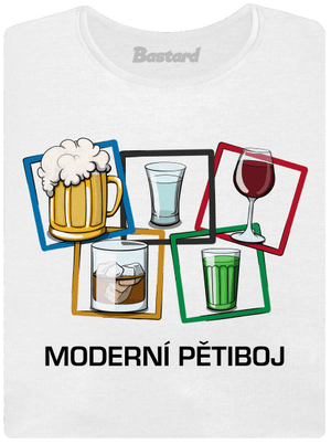 Moderní pětiboj dámské tričko White