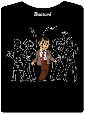 Já na párty dámské tričko s lemem Black