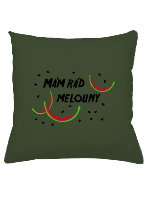 Melouny polštář Olive Green