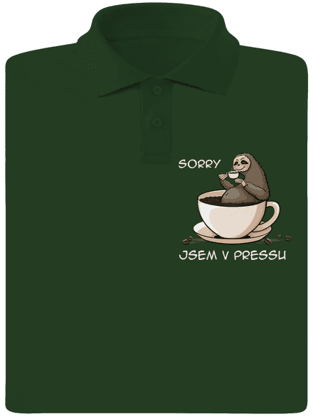 V pressu pánská polokošile Bottle Green Mal