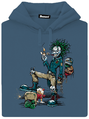 Evil Clown dámská mikina klokanka Denim