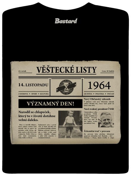 Věštecké listy pánské dlouhý rukáv Black