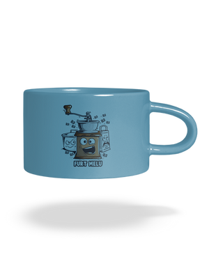 Mlýnek hrnek makronka Blue Macaron