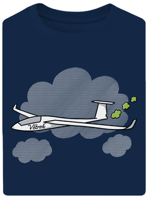 Větroň unisex tričko oversized Midnight Blue