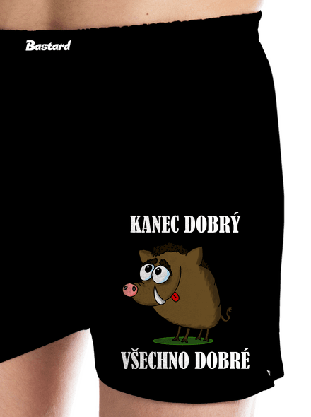 Kanec dobrý pánské trenky Black