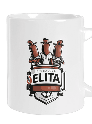 Fotbalová jelita velký hrnek White