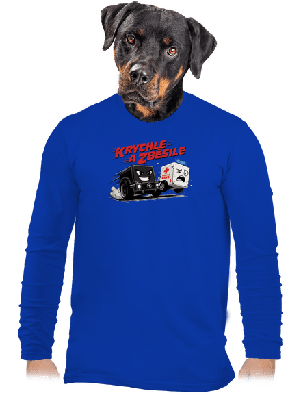 Krychle a zběsile 2.0 pánské dlouhý rukáv Royal Blue