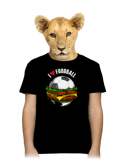 Foodball dětské tričko Black