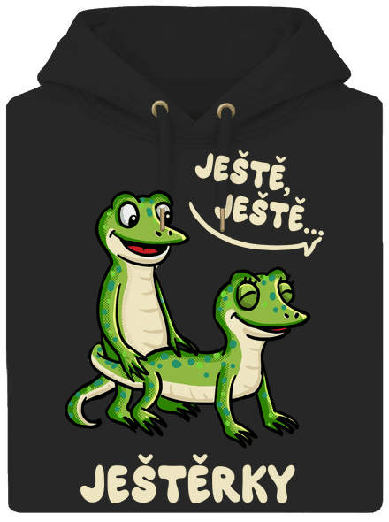 Ještě, ještě unisex mikina premium Dark Black