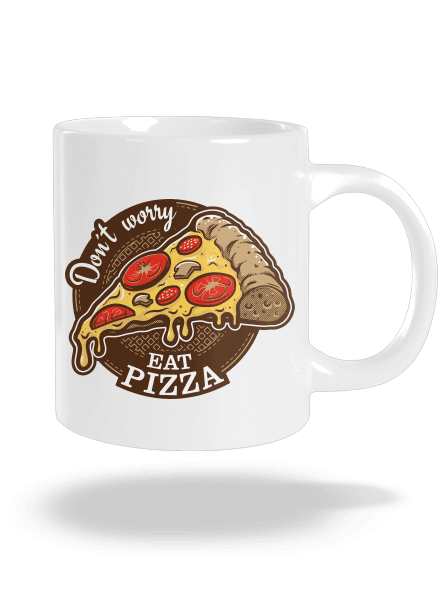 Pizza velký hrnek White
