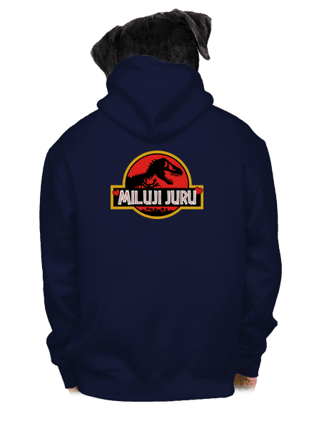 Miluji Juru pánská mikina na zip Navy