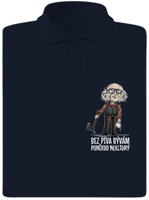 Neklidný bez piva pánská polokošile Navy Mal