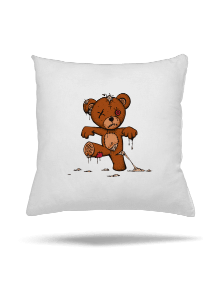 Zombie teddy polštář White