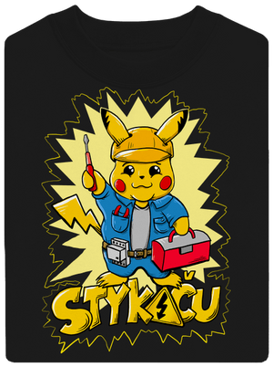 Stykaču unisex mikina bez kapuce Black