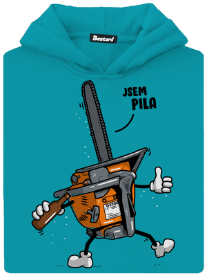 Jsem pila dětská mikina klokanka Hawaiian Blue