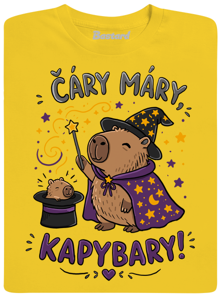 Čáry máry kapybary dětské tričko Gold