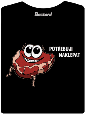 Chceš naklepat? dámské tričko s lemem Black