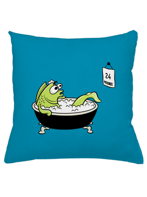 Poslední koupel polštář Blue Turquoise