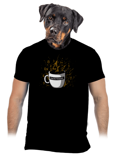 Hackpresso  pánské tričko Black
