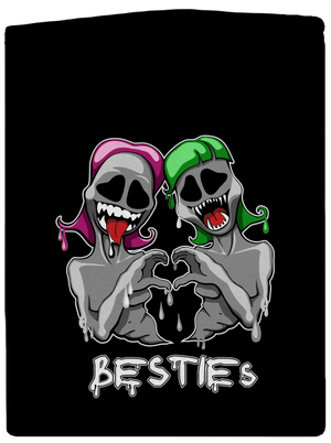 Besties dámská mikina na zip Black