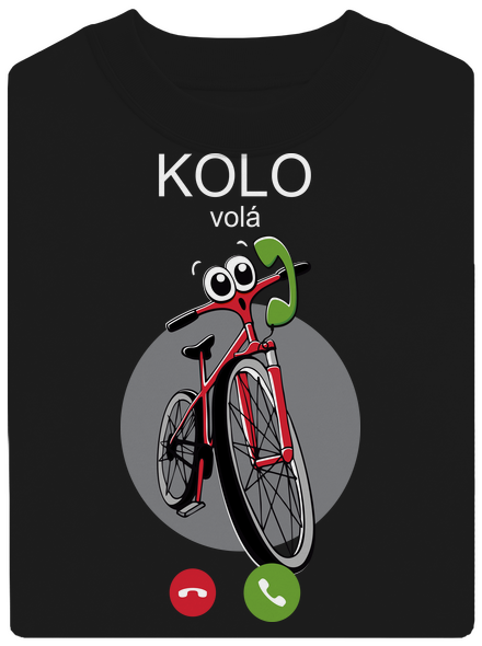 Kolo volá unisex mikina bez kapuce Black